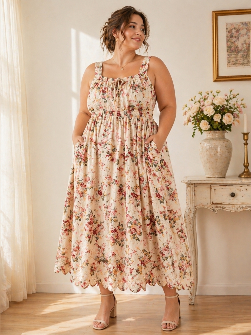 Arula Floral Eyelet Sundress